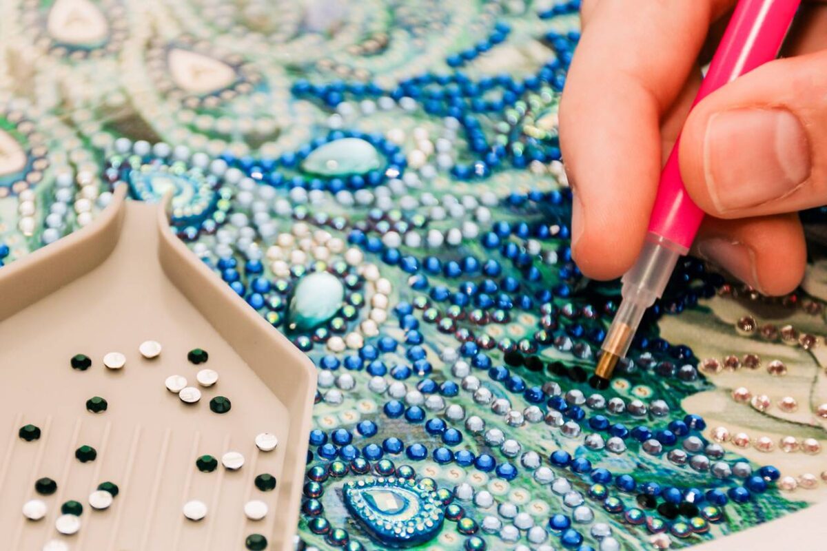 kit complet de peinture diamant avec accessoires