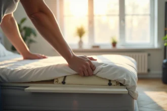 Matelas moelleux avec un surmatelas pour un soutien amélioré