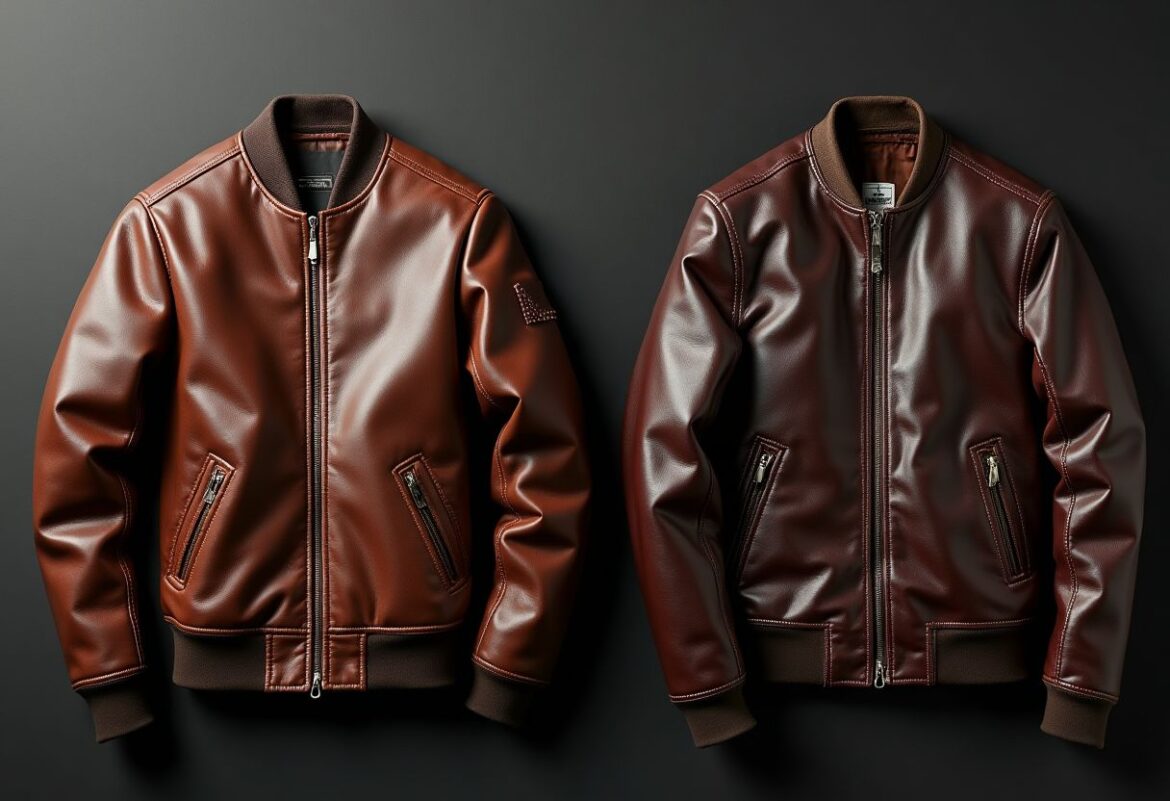 bombers en cuir
