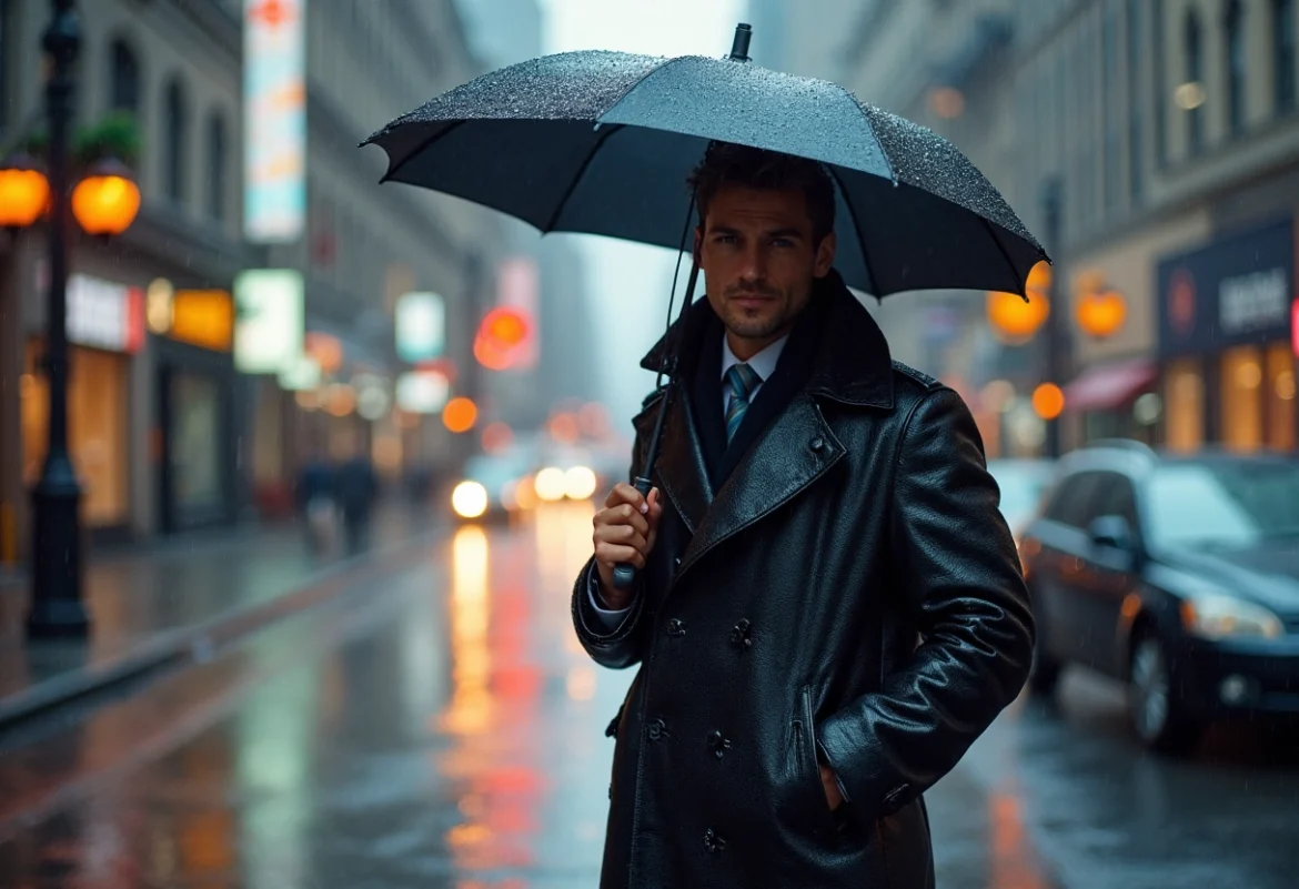 superposer imperméable élégant